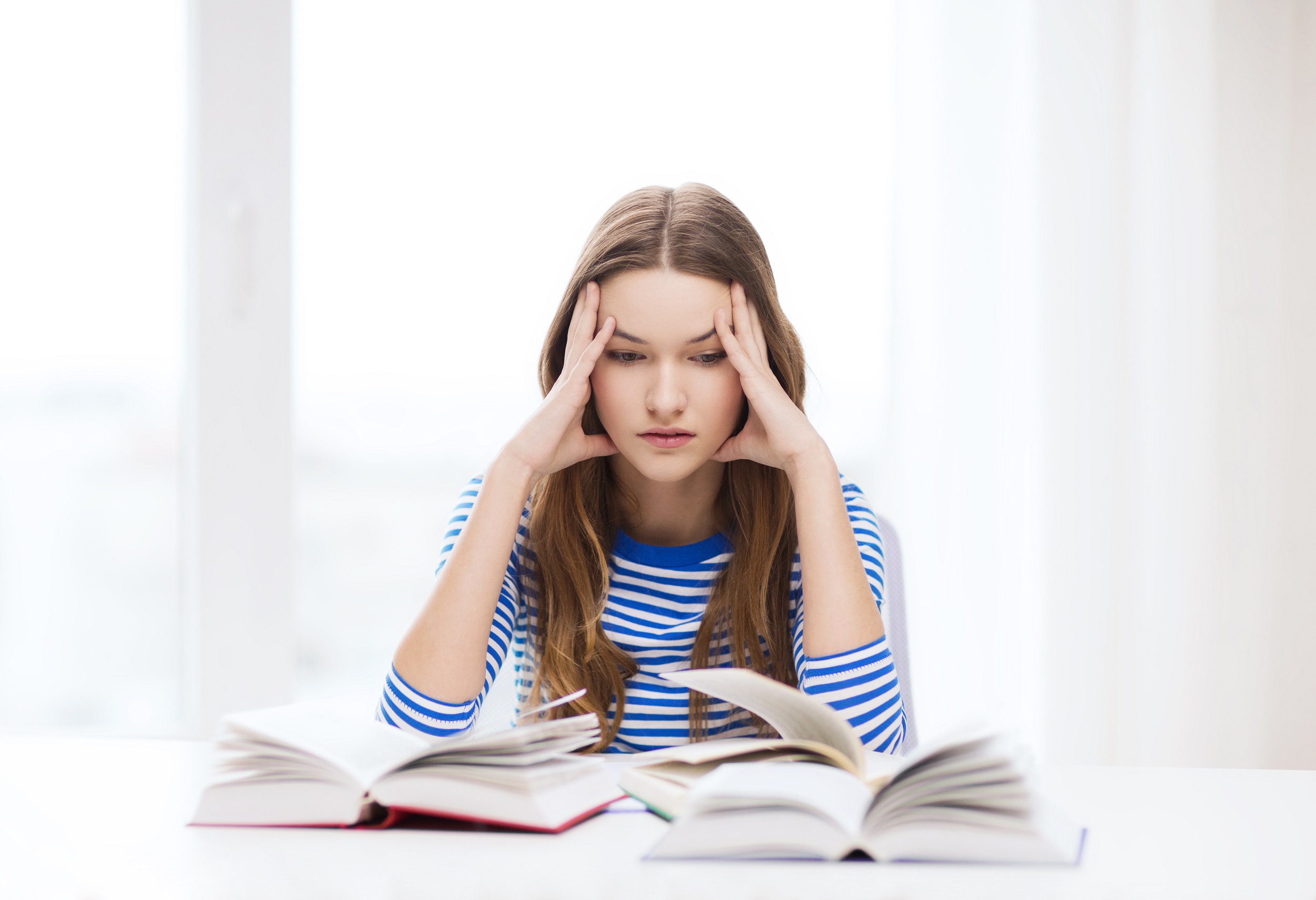 Education,And,Home,Concept,-,Stressed,Student,Girl,With,Books